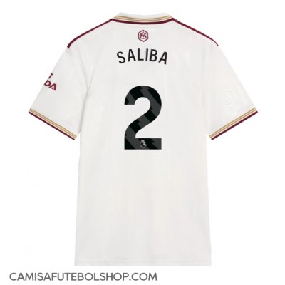 Camisa de time de futebol Arsenal William Saliba #2 Replicas 3º Equipamento 2025-26 Manga Curta Camisa de time de futebol Arsenal William Saliba #2 Replicas 3º Equipamento 2025-26 Manga Curta